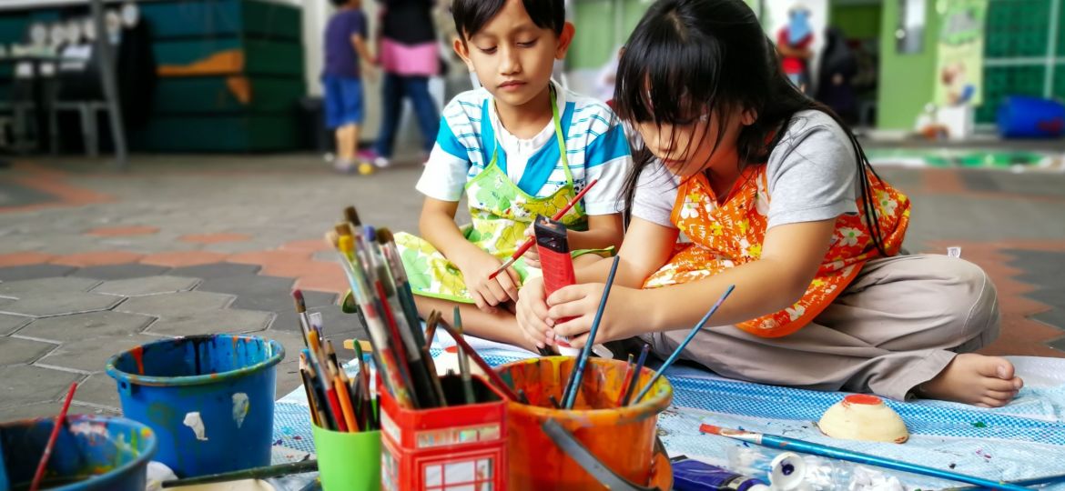 bunch of kids at preschool in penang